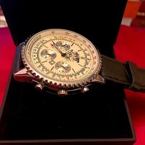 Luxury Watch for men - Bright - Black/Brown Color - NEW